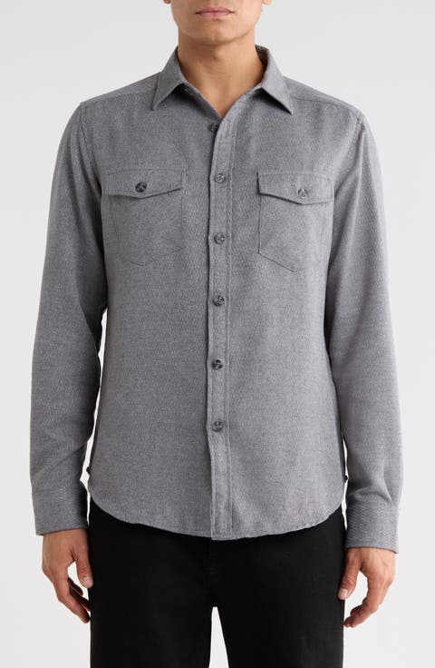 Chevron Button-Up Shirt