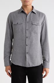 JASPER CLAY Chevron Button-Up Shirt