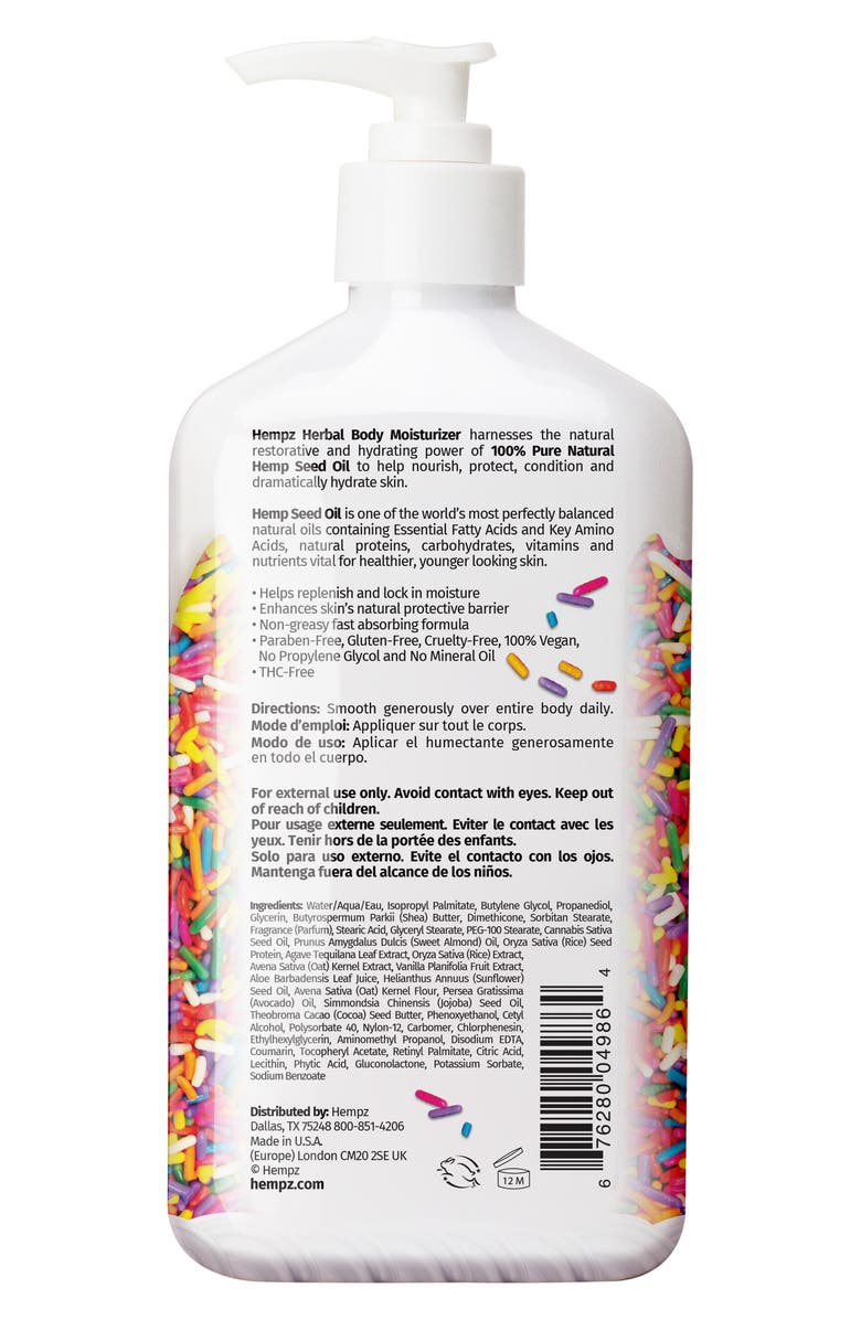 HEMPZ Buttercream Vanilla Cake Moisturizer, Alternate, color,