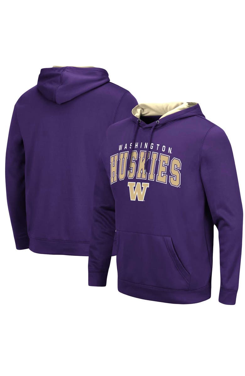 COLOSSEUM Men's Colosseum Purple Washington Huskies Resistance Pullover Hoodie, Alternate, color, 