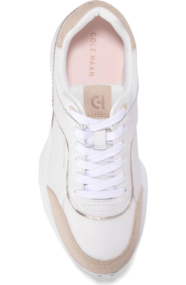 Cole Haan Grand Crosscourt Hallet Run Sneaker, Alternate, color, White / Oat Suede/ Gum