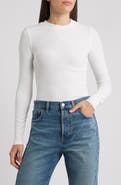 FRAME The Rib Crewneck Top