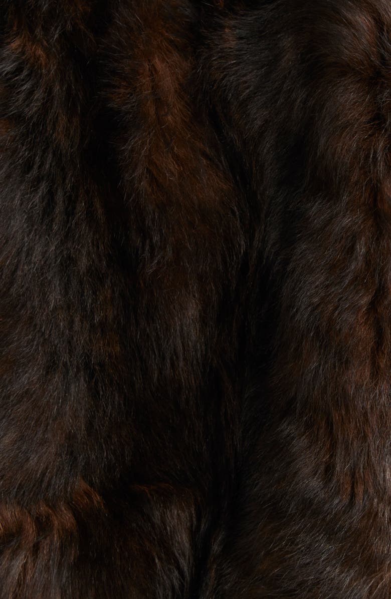 TOTEME Genuine Shearling Jacket, Alternate, color, Dark Brown