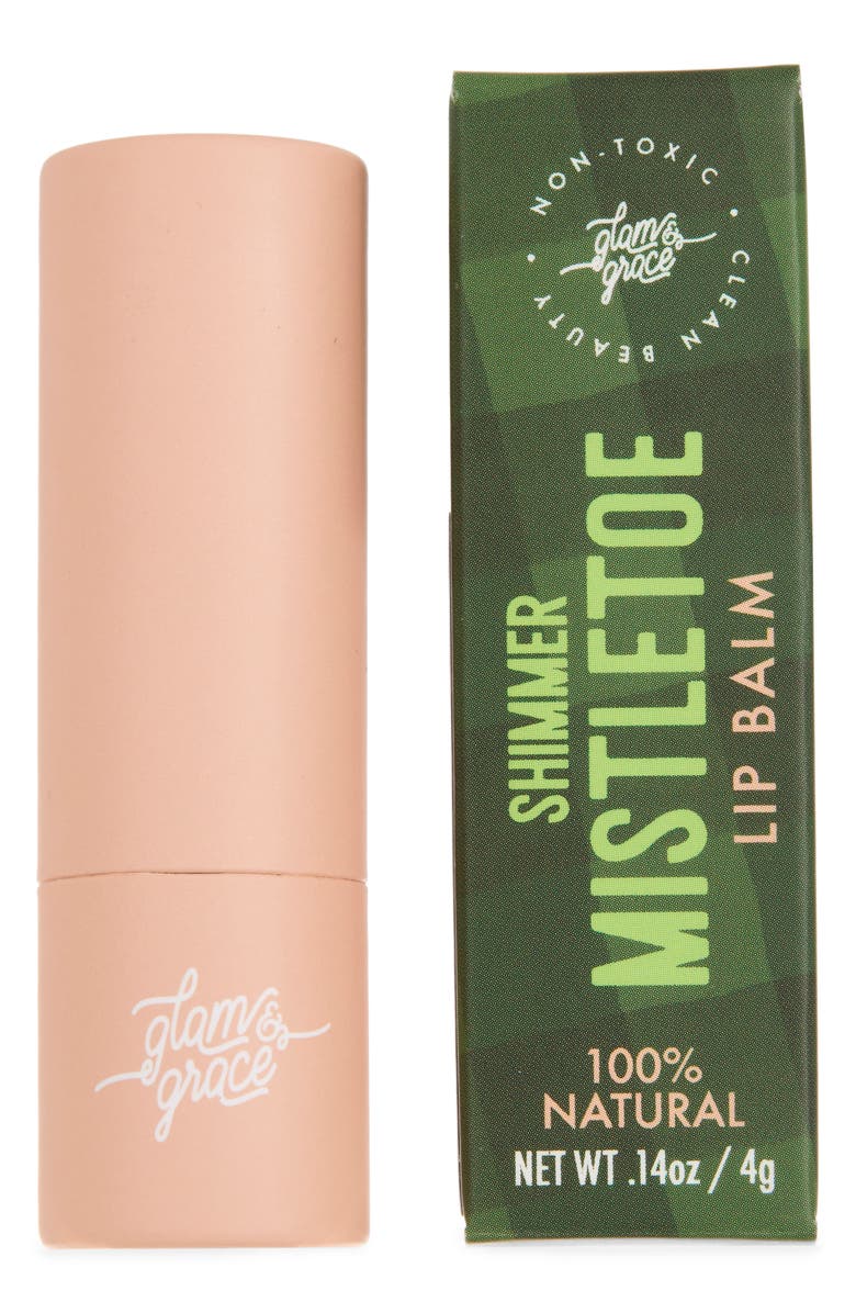 Glam & Grace Shimmer Lip Balm, Main, color, Mistletoe