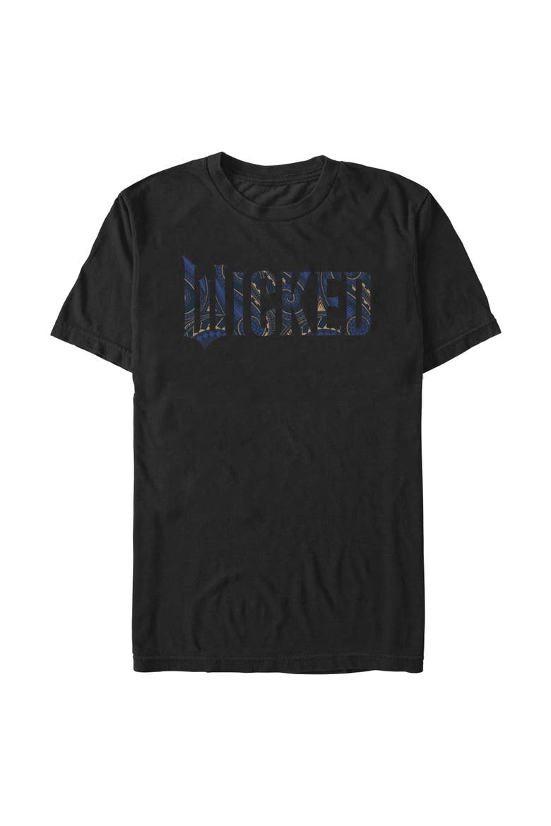 Mens Wicked For Good Official Geometric Logo T Shirt, Main, color, Black