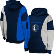 Outerstuff Youth  Navy Dallas Mavericks Ace In the Hole Pullover Hoodie