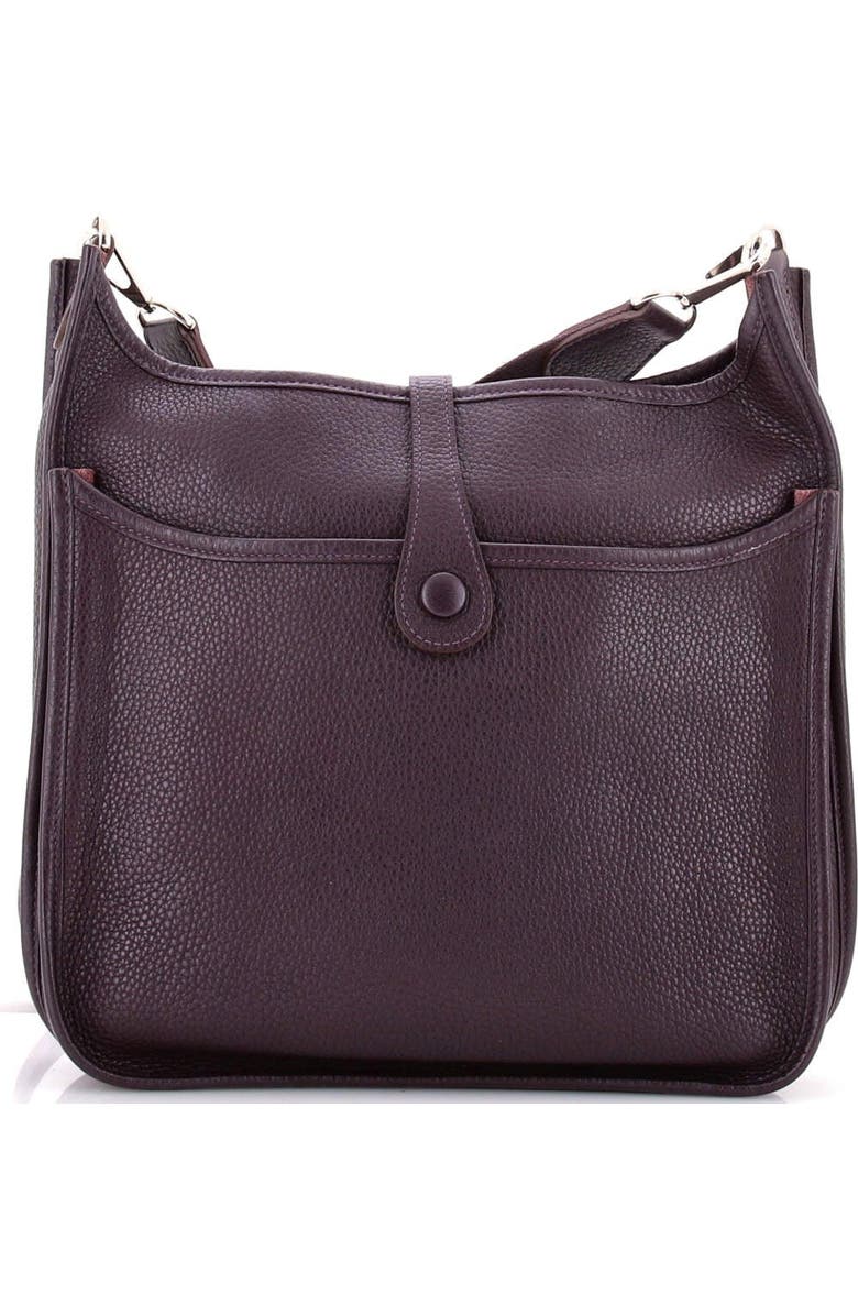 Pre-Owned Hermes Evelyne Bag Gen III Clemence PM, Alternate, color, Raisin