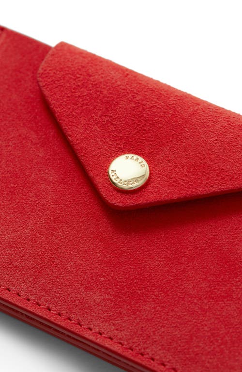 & Other Stories Leather Envelope Card Holder In Red