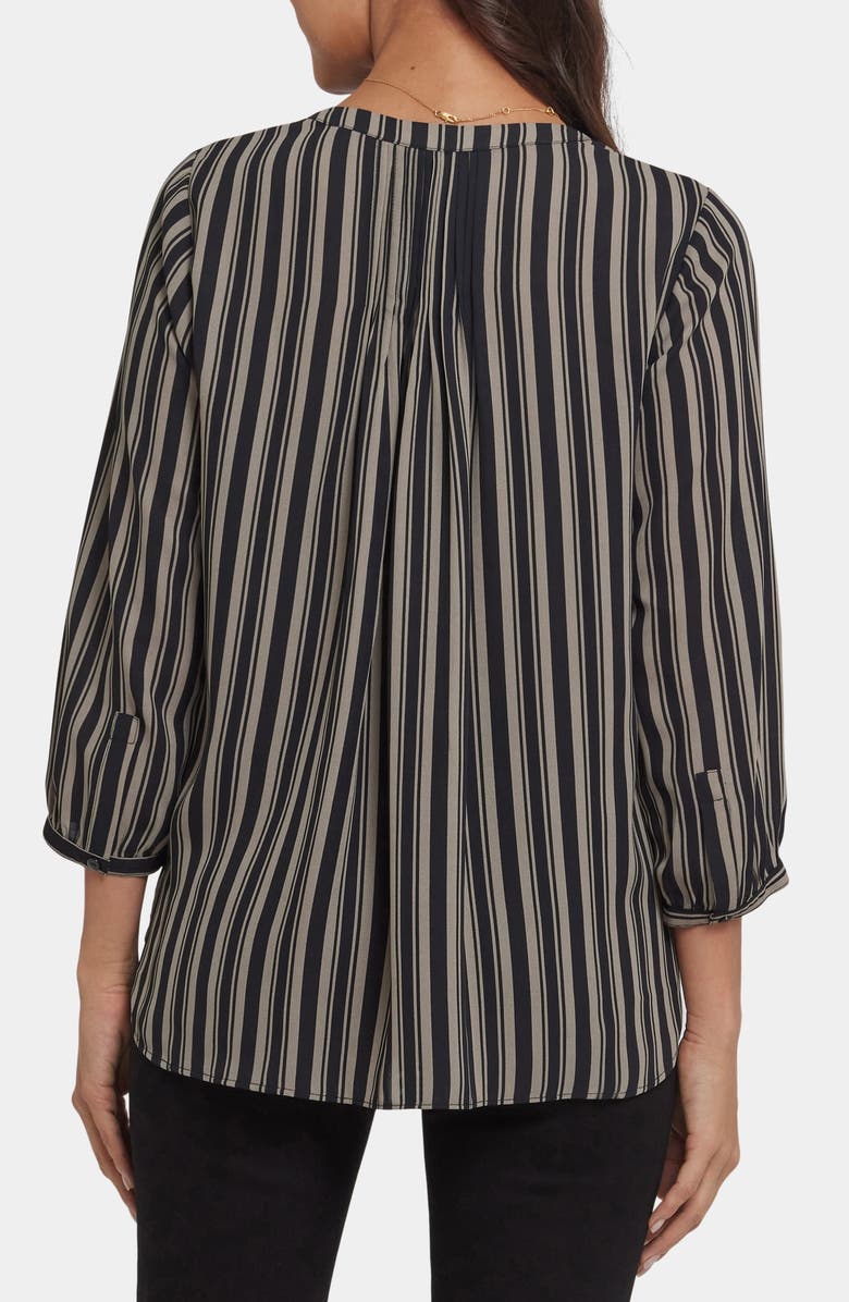 NYDJ Pintuck Top, Alternate, color, Benoit Stripe