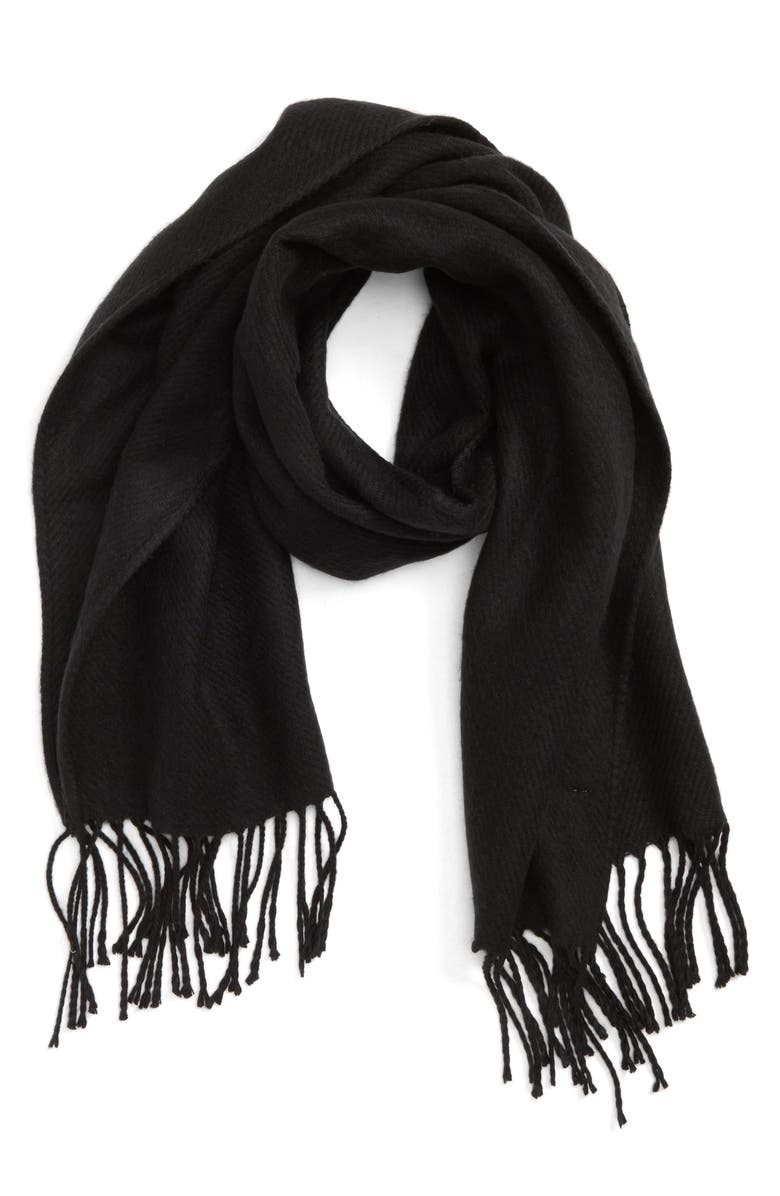 Topshop Supersoft Fringe Scarf, Alternate, color,