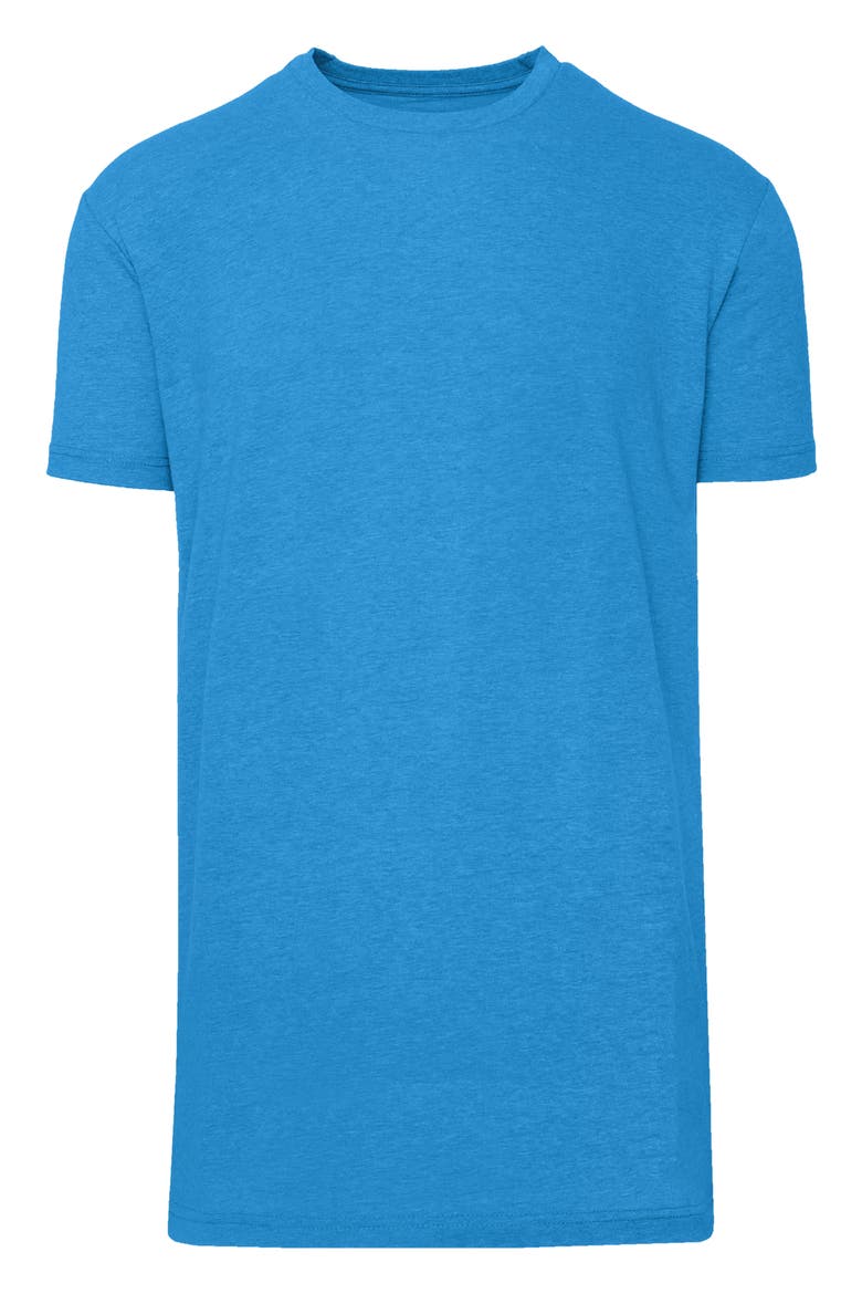 Short Sleeve Crewneck T-Shirt, Alternate, color, DARK HEATHER BAHAMA BLUE