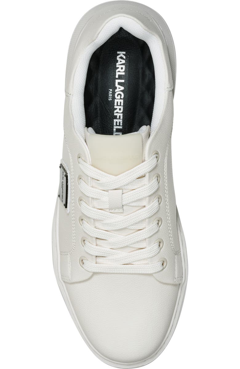 KARL LAGERFELD PARIS Side Logo Plate Sneaker, Alternate, color, Cement