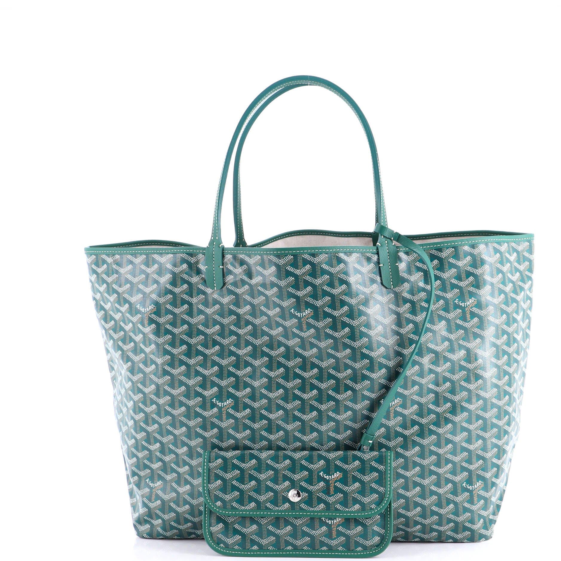 Pre-Owned Goyard Saint Louis Tote Coated Canvas GM, Alternate, color, Green