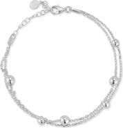 GLAZE JEWELRY Beaded Double Chain Bracelet