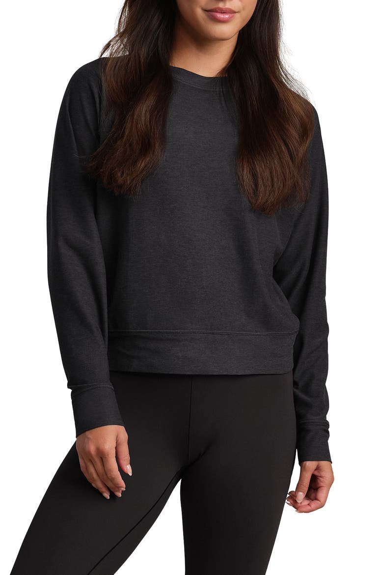 Atmosphere Sweatshirt, Main, color, BLACK HEATHER