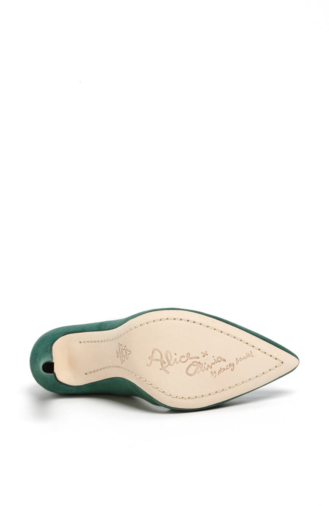 'Dina' Suede Pump, Alternate, color, EMERALD SUEDE