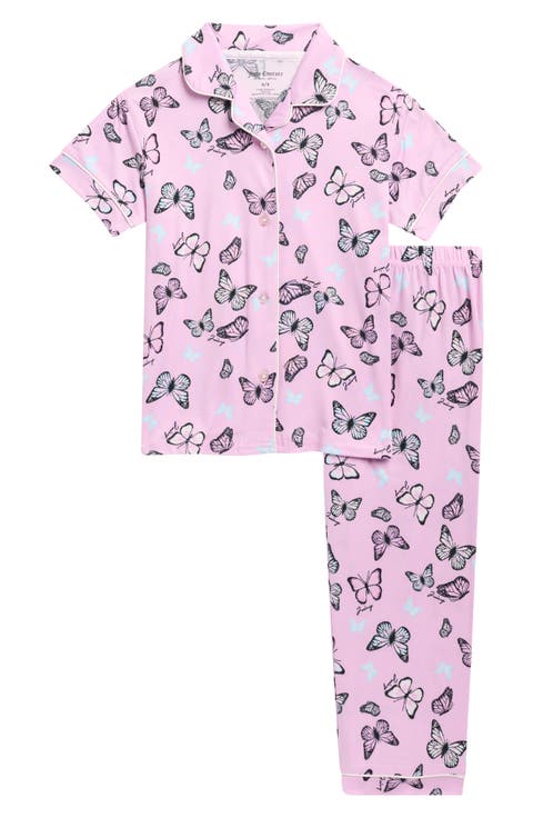 Kids' Butterfly Peached Jersey Two-Piece Pajamas (Little Kid & Big Kid)