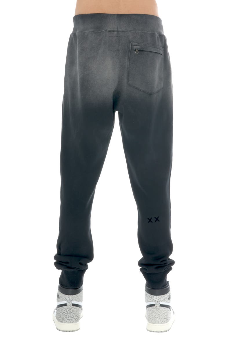 Shimuchan Ombré Cotton Graphic Sweatpants, Alternate, color, VINTAGE BLACK
