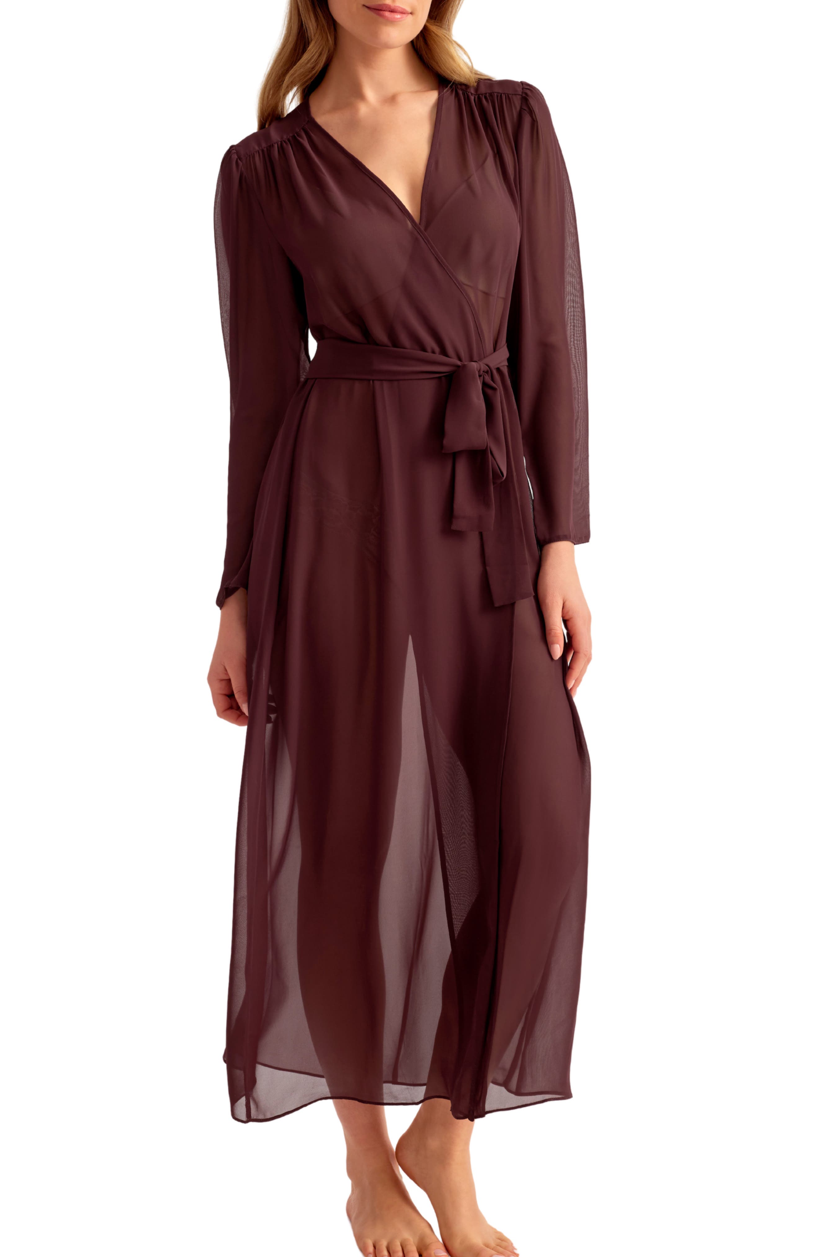 Rya Collection Lovely Chiffon Robe (Women) | Nordstrom