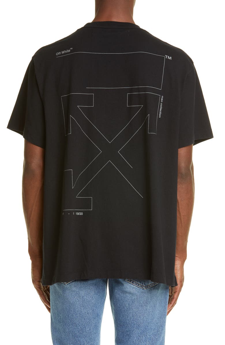 Off-White Unfinished Logo T-Shirt, Alternate, color, 