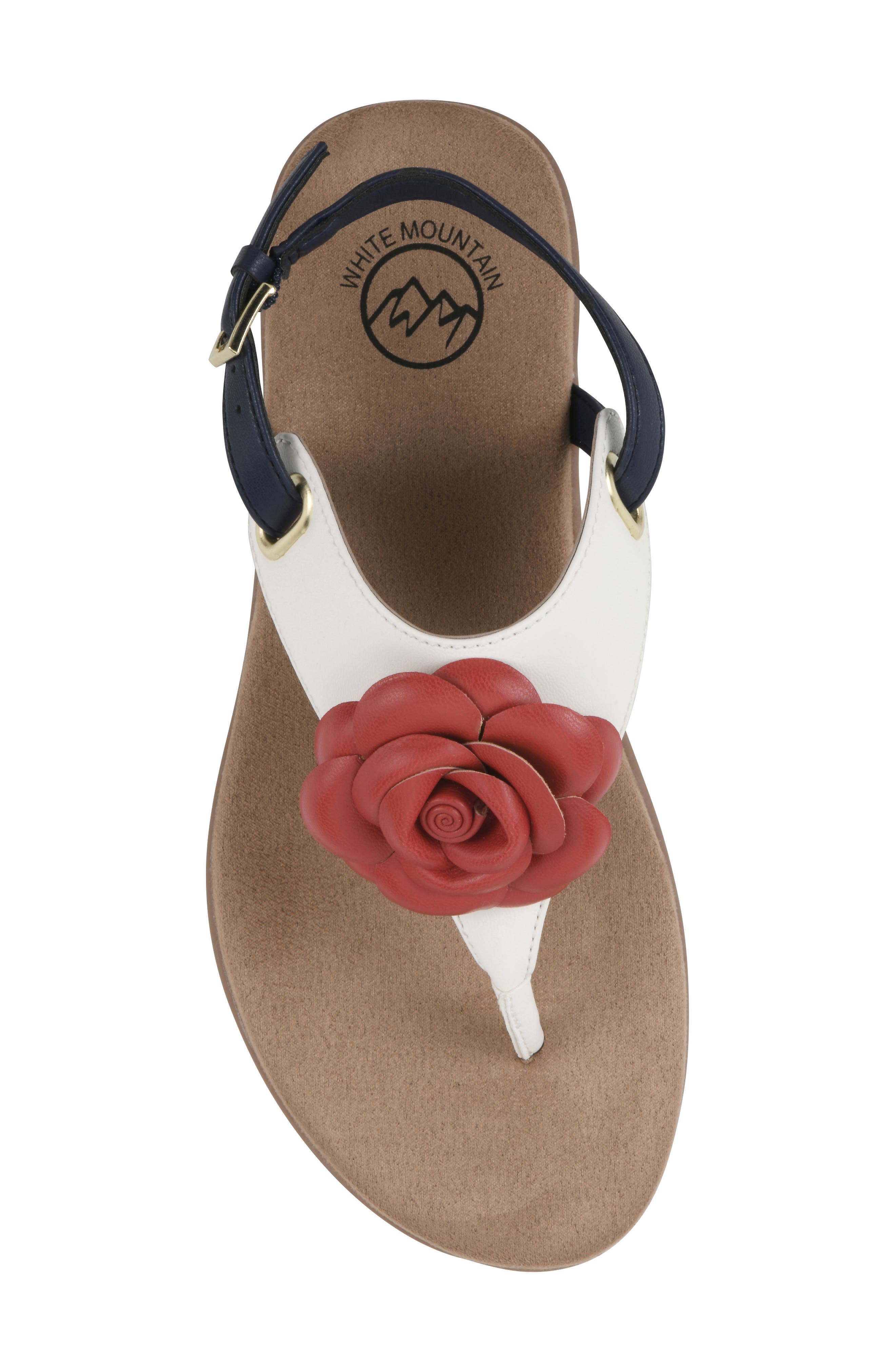 White Mountain Footwear Lifey Slingback Sandal, Alternate, color, Americana/ Multi/ Smooth