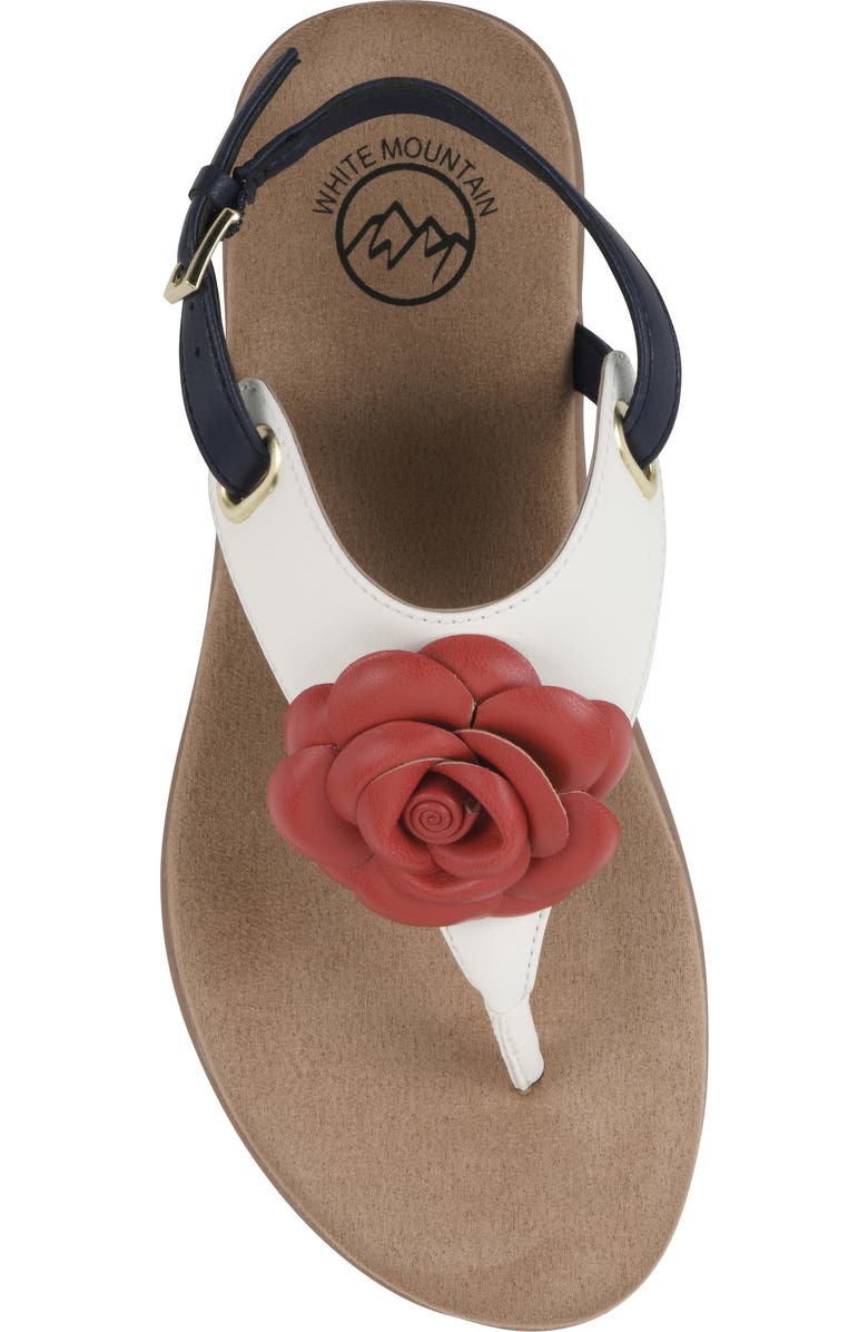 White Mountain Footwear Lifey Slingback Sandal, Alternate, color, Americana/ Multi/ Smooth