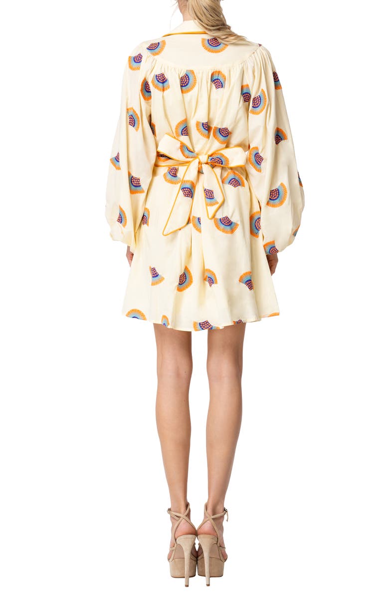 CIEBON Halliday Long Sleeve Minidress, Alternate, color, Yellow Multi