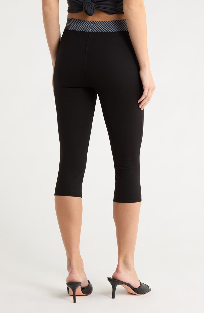 MOTHER The Single Speed Bunny Crop Leggings, Alternate, color, Smooth Operator Check It