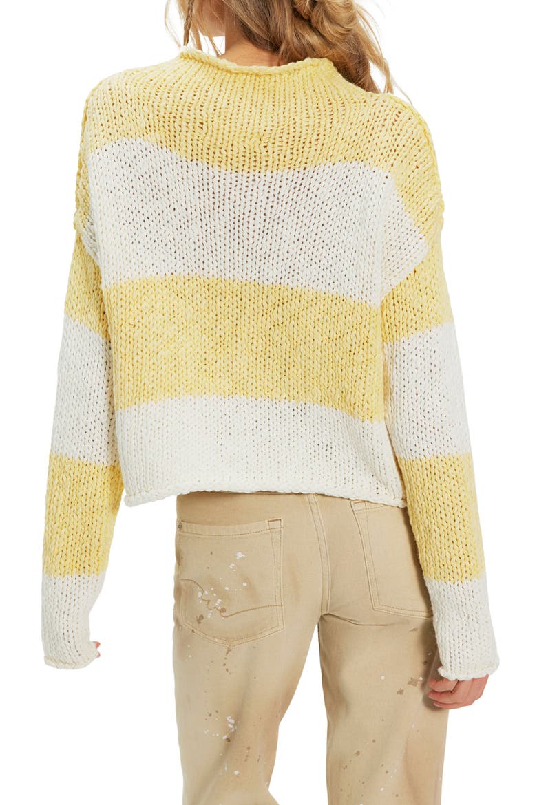 Rugby Stripe Sweater, Alternate, color, LEMON COMBO