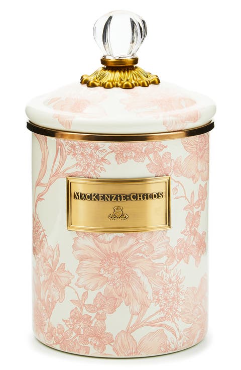 Medium Rosy English Canister