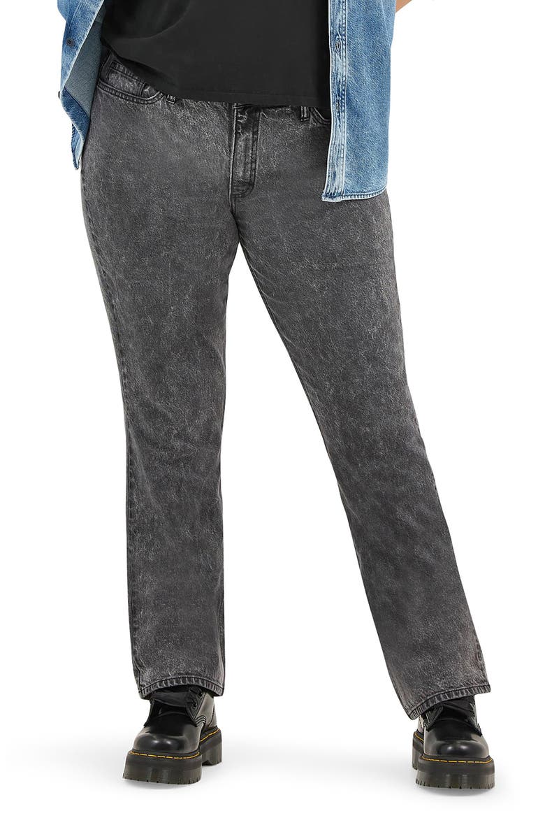 The Boot High Waist Bootcut Jeans, Alternate, color, DEEP NIGHT