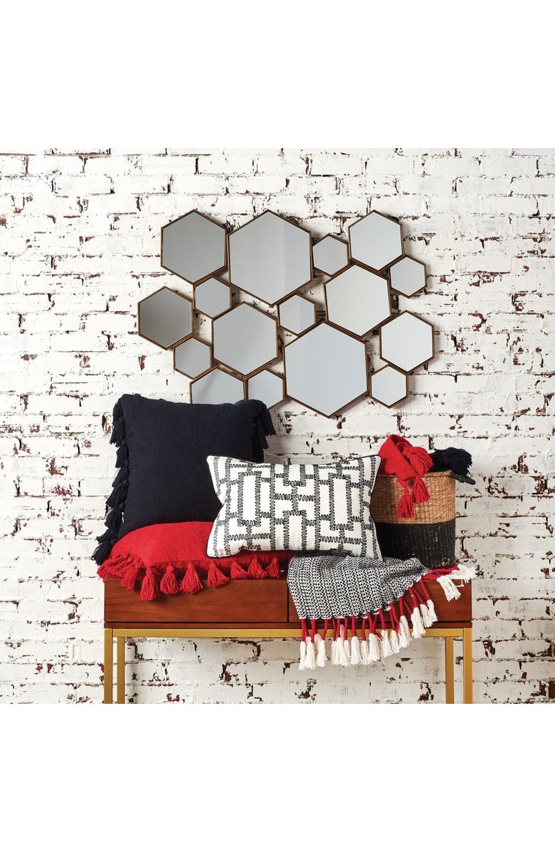 carol & frank Devin Solid Cotton Decorative Throw Pillow, GET, Alternate, color, Black