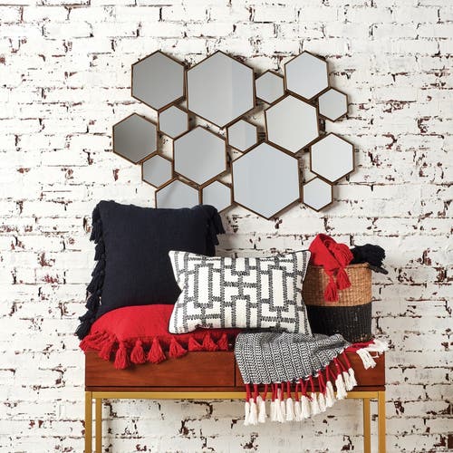 Carol & Frank Devin Solid Cotton Decorative Throw Pillow, Get In Black