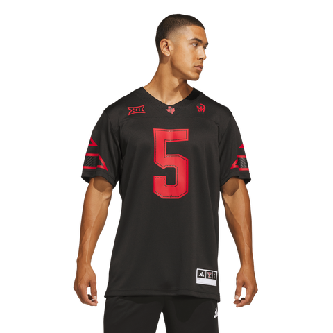 Men's adidas Patrick Mahomes Black Texas Tech Red Raiders Let's Ride Premier Jersey