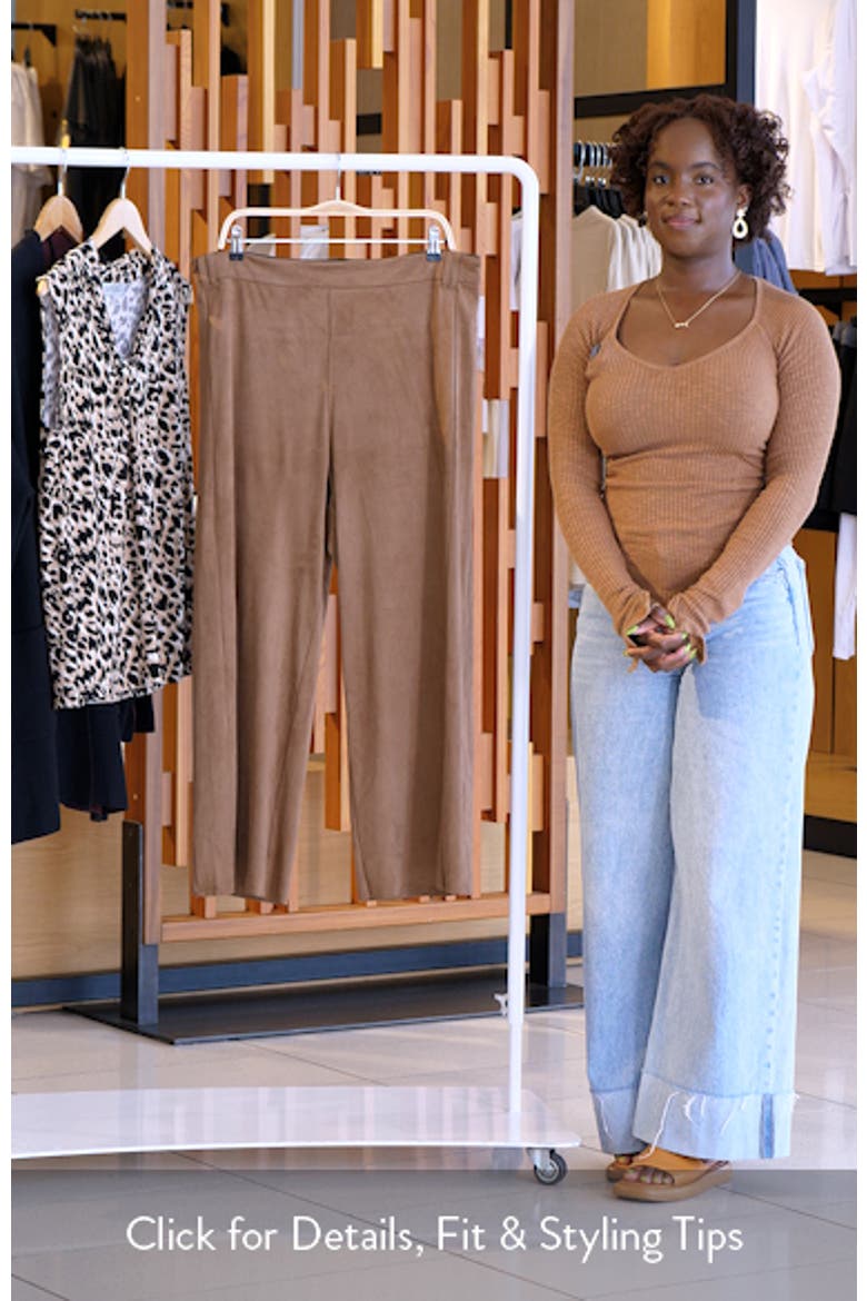 Vionette Faux Suede Wide Leg Pants video