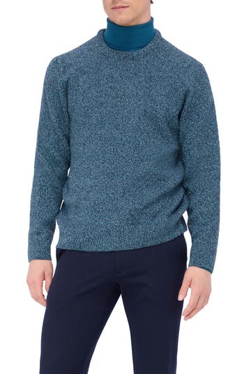 Bugatchi Men's Wool Crewneck Sweater In Teal