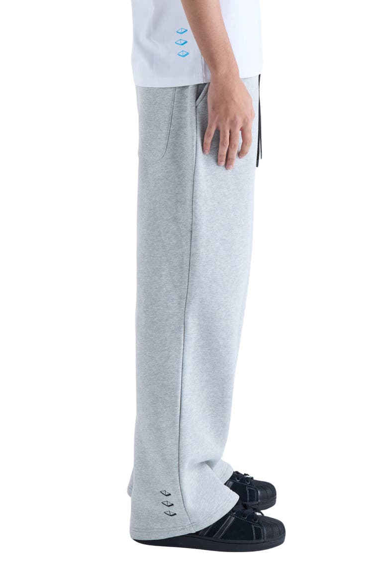 Us Against Time Fleece Track Pants, Alternate, color, GREY MARL