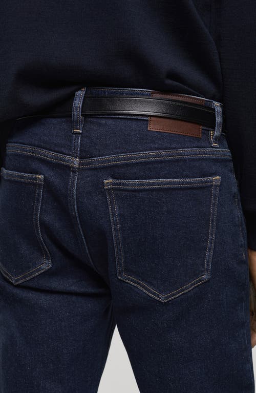 Mango Jan Slim Tapered Leg Jeans In Open Blue