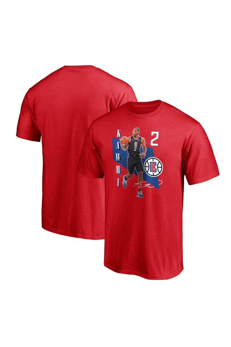 Men's Fanatics Branded Kawhi Leonard Red LA Clippers Pick & Roll T-Shirt, Main, color, Red