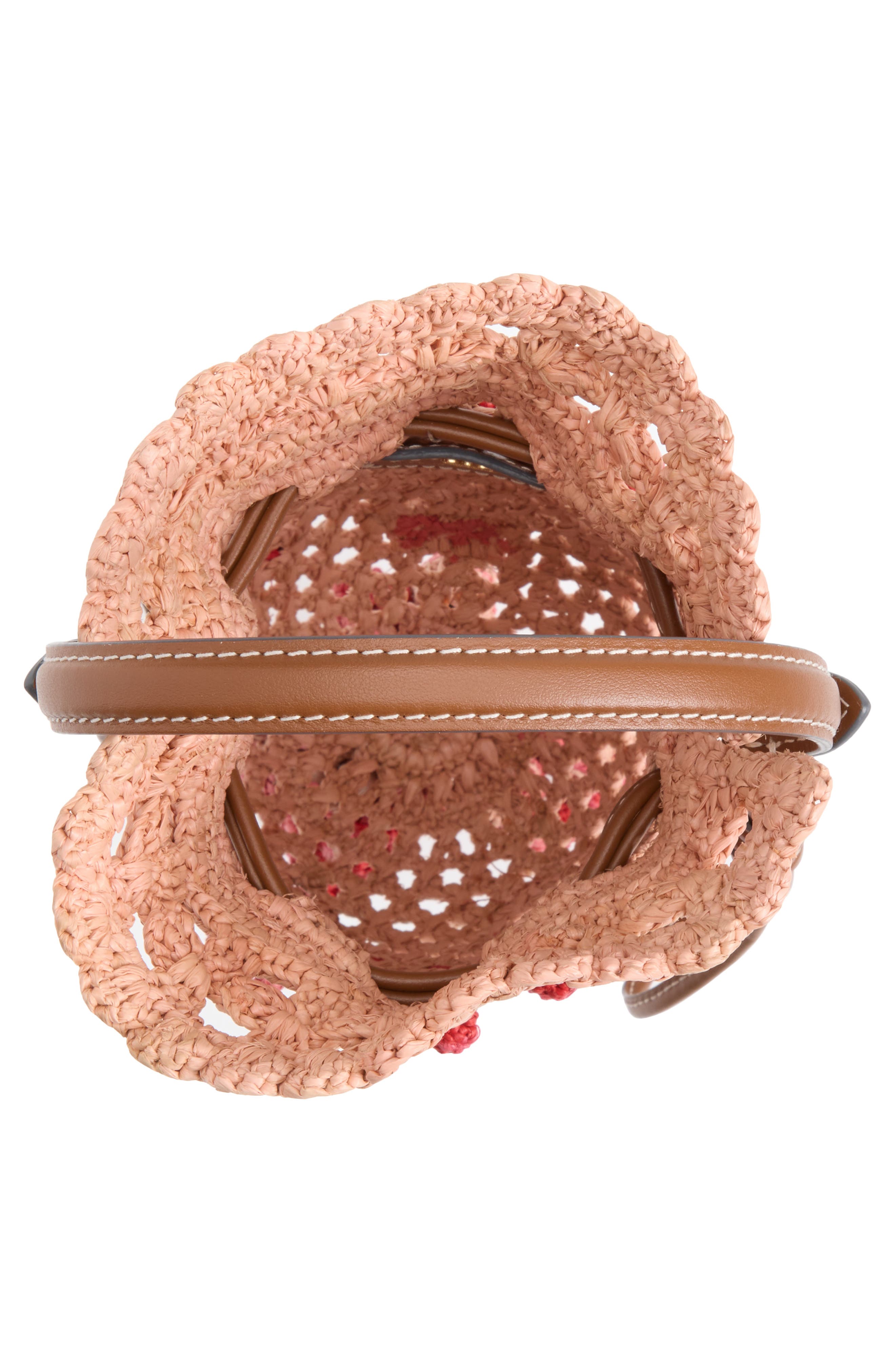 Crochet Raffia Squid Crossbody Bag, Alternate, color, NATURAL
