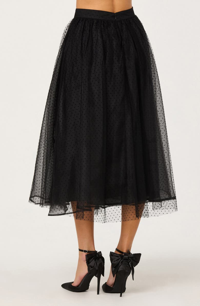 ASTR the Label Lela Tulle Skirt, Alternate, color, Black
