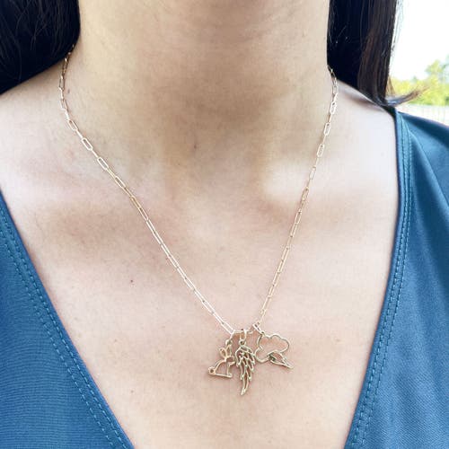 The Lovery Fine Jewelry Mini Gold Storm Charm In Gold