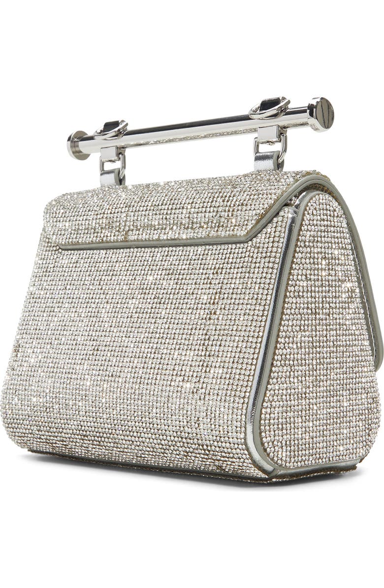ALDO Bling Chic Top Handle Handbag, Alternate, color, Silver