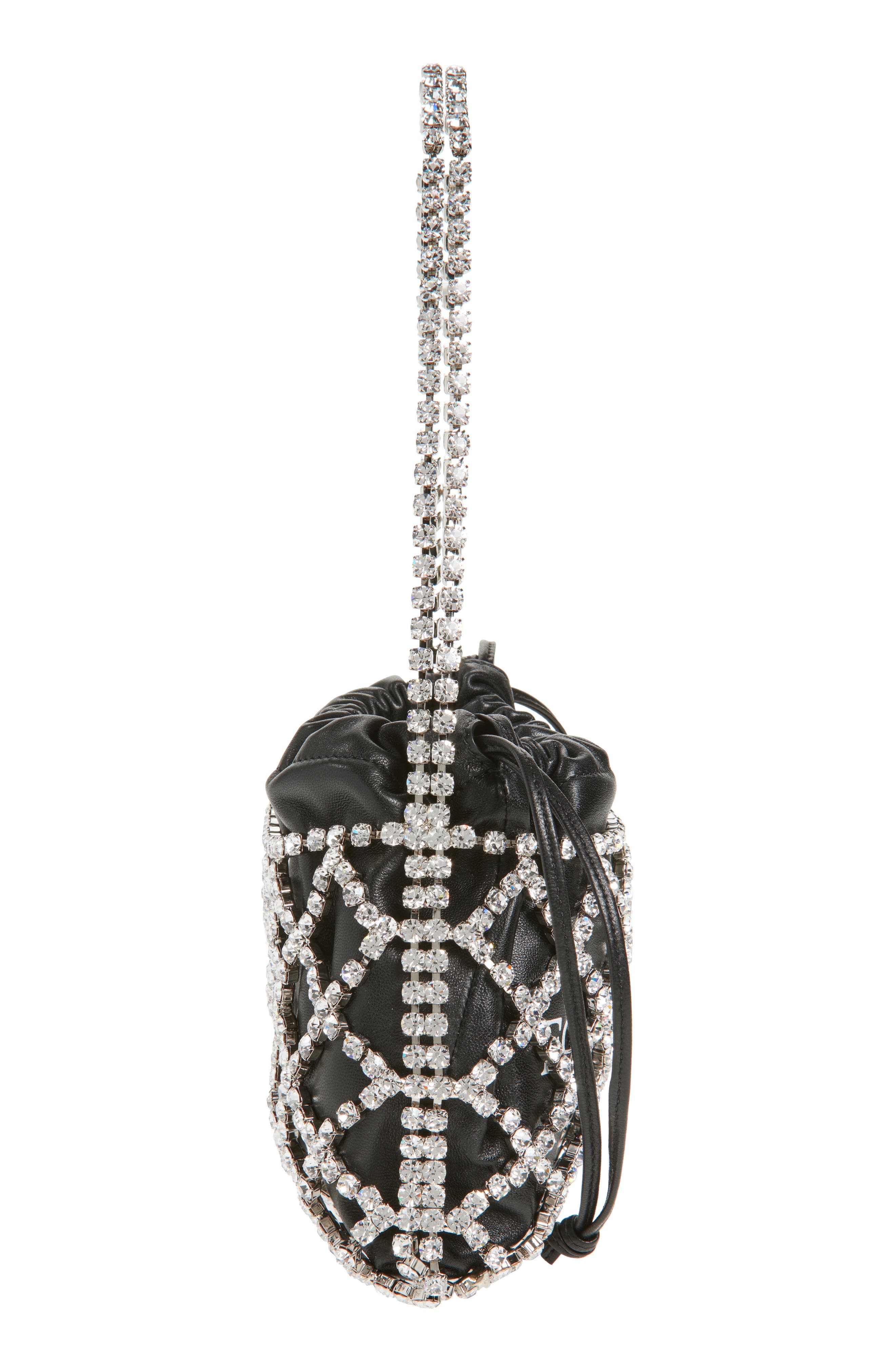 Off-White For Dinner Crystal Shoulder Bag, Alternate, color, 