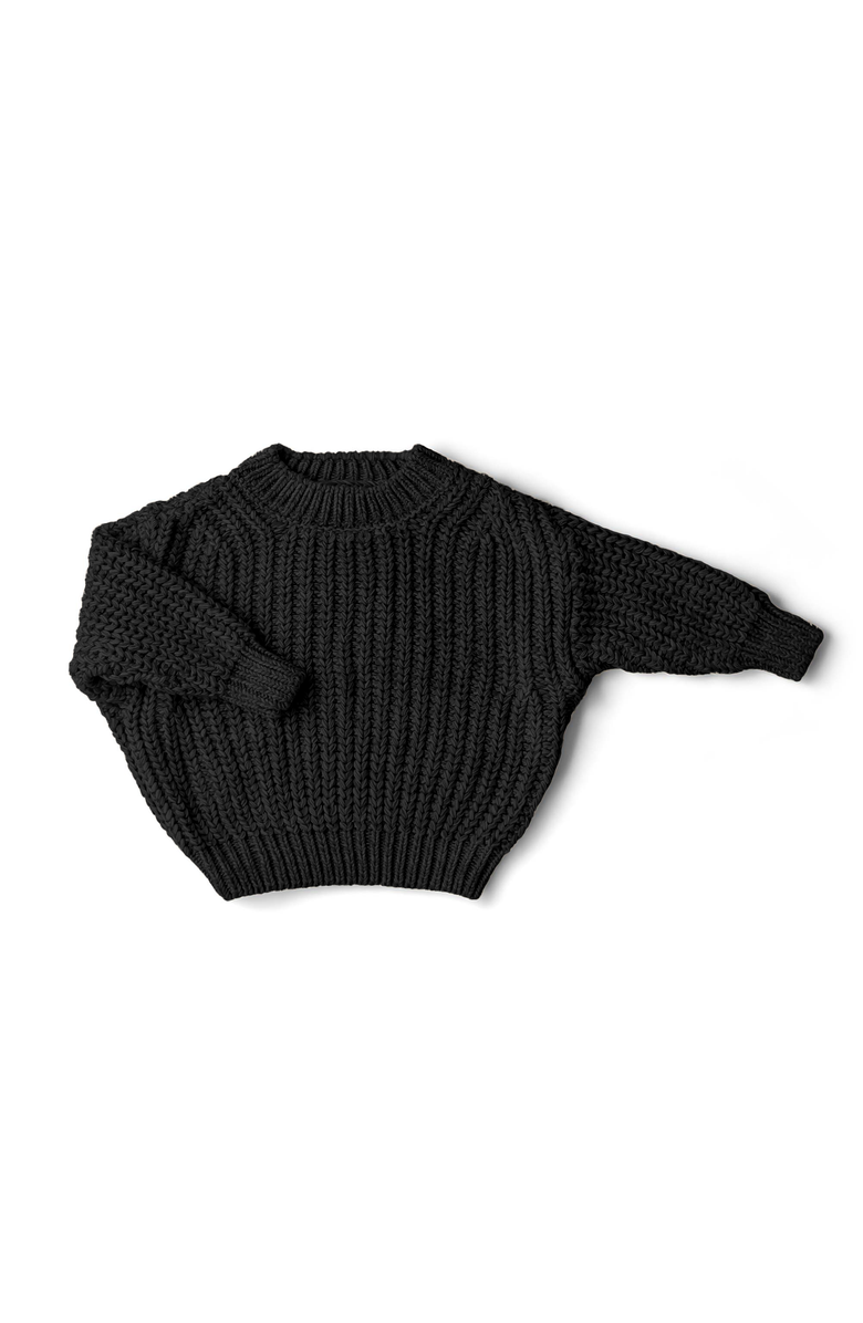 goumikids organic cotton chunky knit sweater, Main, color, Shadow