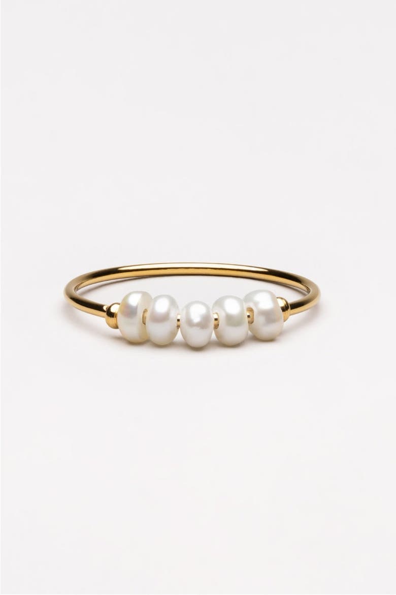 Mini Pearls Ring, Main, color, Gold