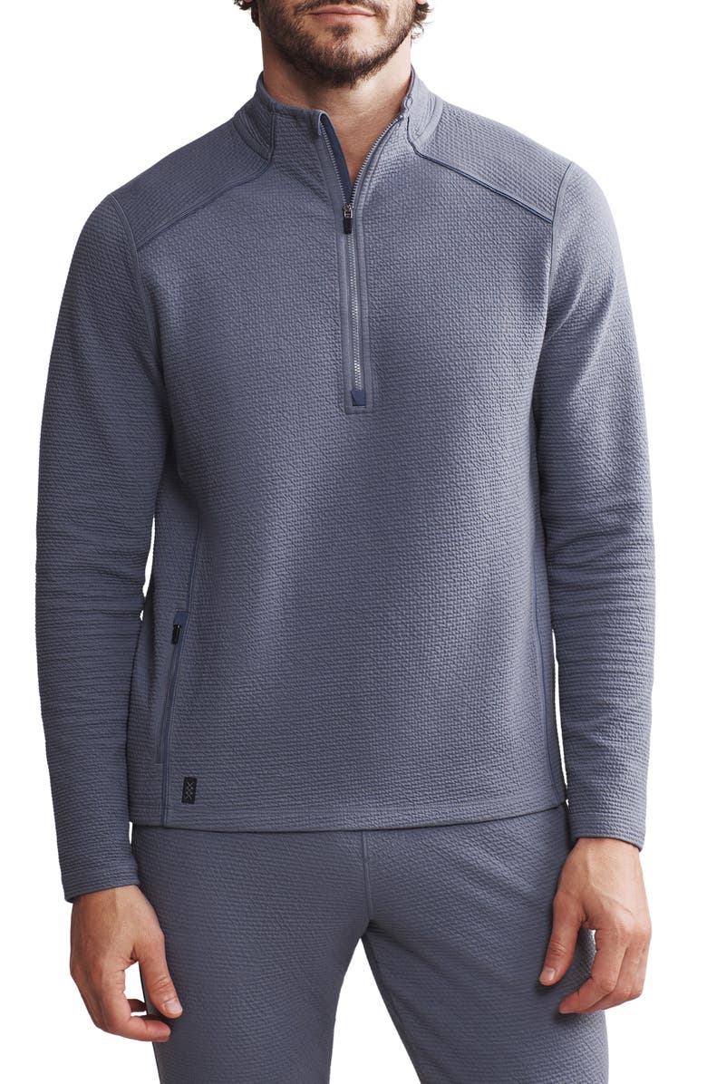 Rhone Tribeca Tech Half Zip Pullover, Main, color, Folkstone Gray