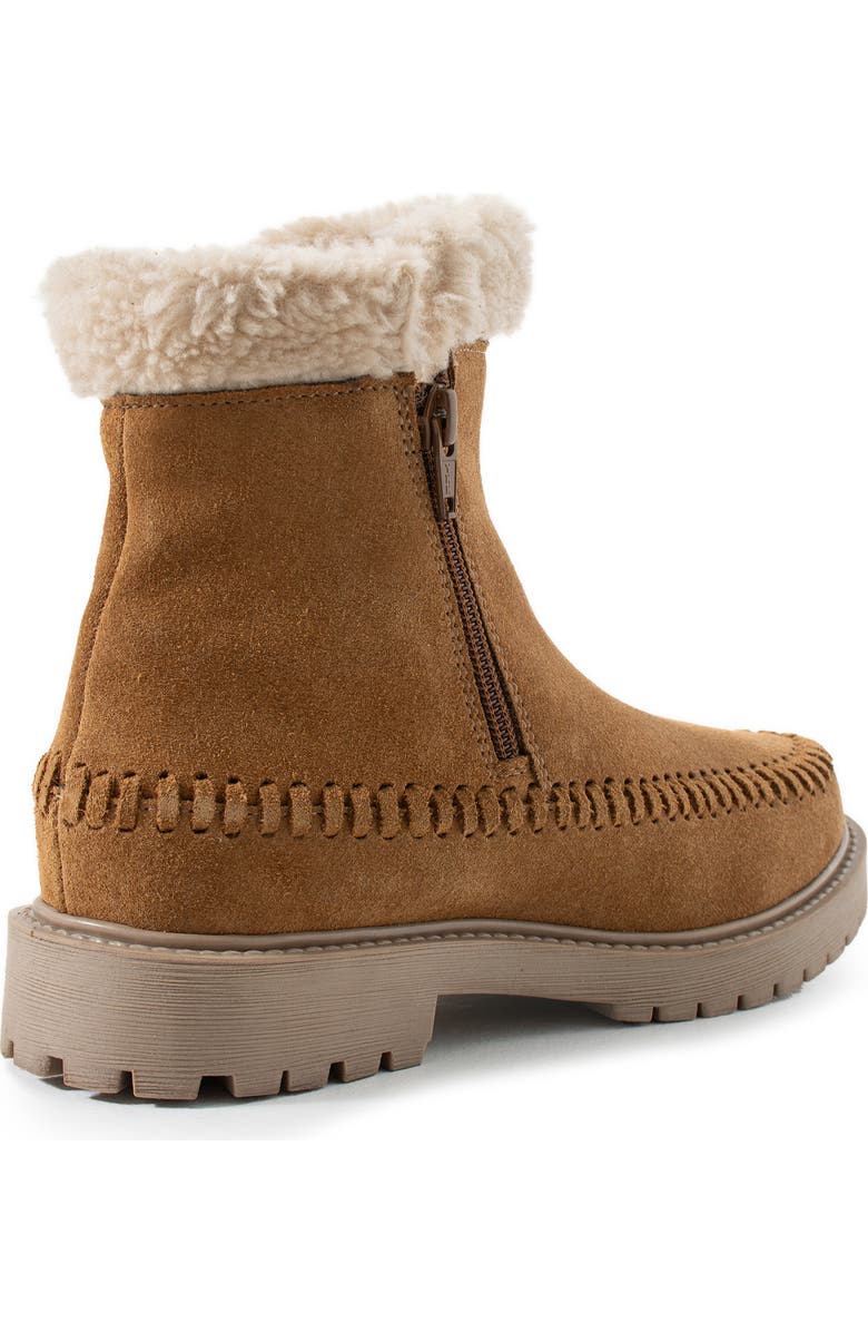Jelavu Jennie Faux Shearling Lined Whipstitch Boot, Alternate, color, Cognac