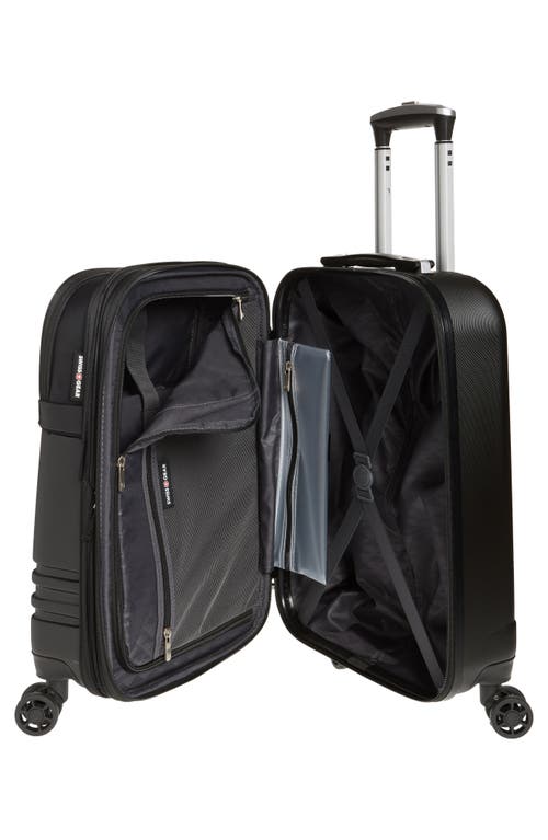 Swissgear Hybrid 21-inch Spinner Carry-on In Black