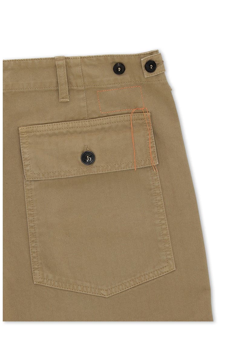Newfatigue Herringbone Cotton Fatigue Trousers, Alternate, color, BEIGE